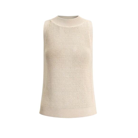 Commense Red Sleeveless Knit Top - Picture 2 of 6